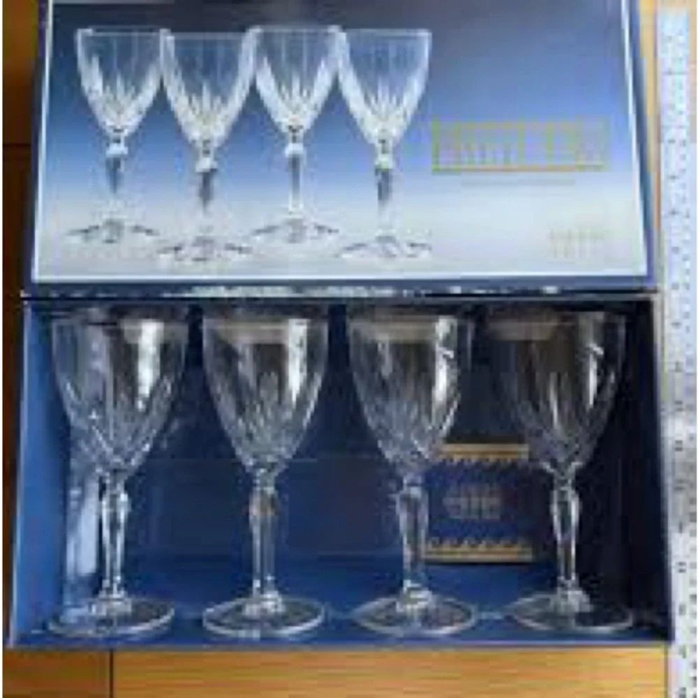 Elegant Blue Glassware Set by